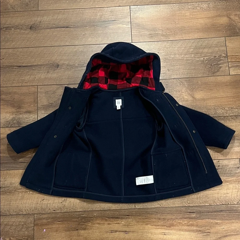 Baby Gap Toddler Toggle Hooded Pea Coat, 4T